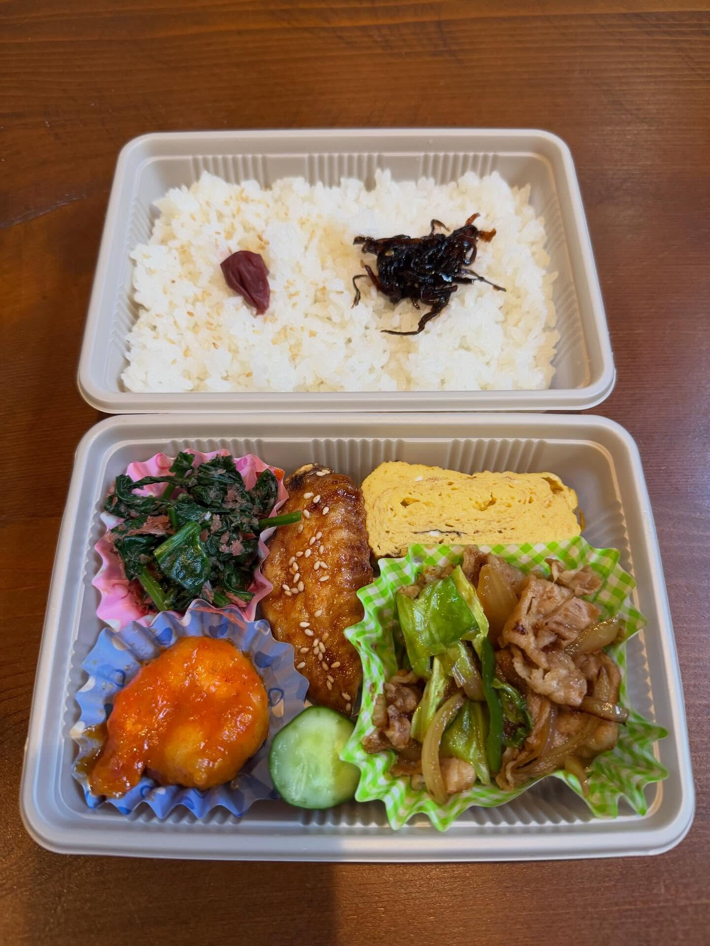 今日御注文の日替わり弁当　¥1000です