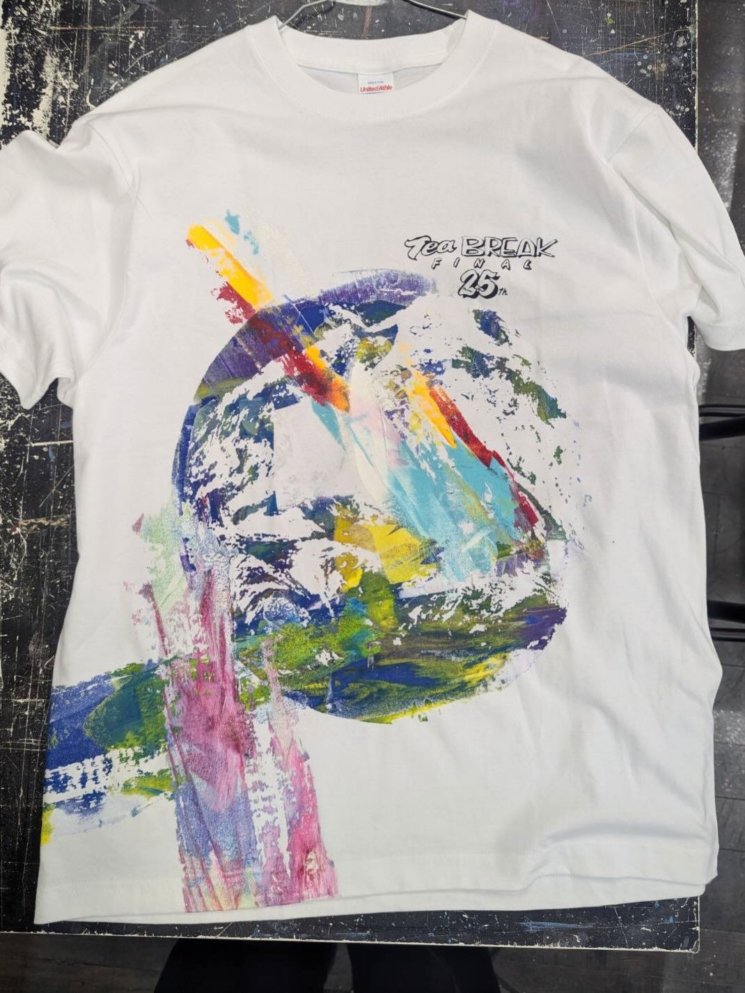 世界に一枚しかないTシャツのアート作品を作ってもらいましたー